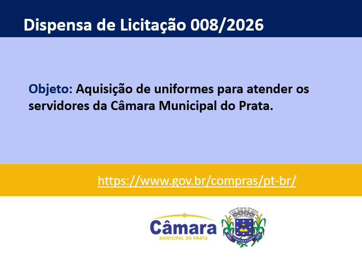 AVISO DE DISPENSA ELETRÔNICA Nº 08/2026