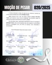 A Câmara Municipal aprovou, nessa semana, a Moção de Pesar 020/2025, de autoria de todos os vereadores, que lamenta o falecimento de Sr. Afif Simão Tannús. A Câmara Municipal aprovou, nessa semana, a Moção de Pesar 020/2025, de autoria de todos os vereadores, que lamenta o falecimento de Sr. Afif Simão Tannús.