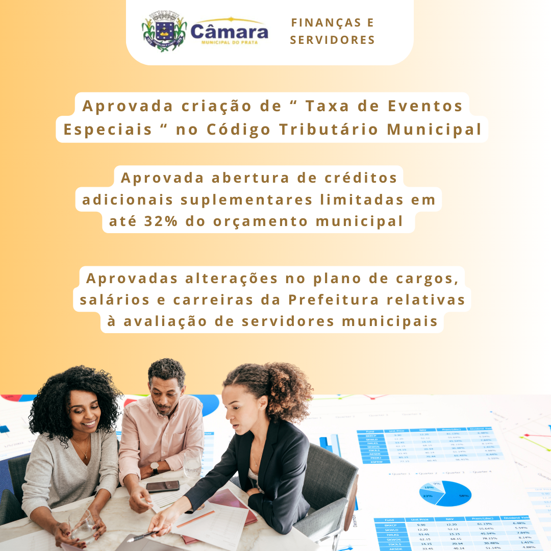 Câmara aprova criação da Taxa de Eventos Especiais dentre outros projetos