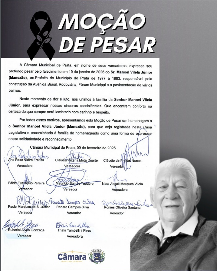 Câmara aprova moção que lamenta falecimento de Manoel Vilela Júnior ( Manezão )