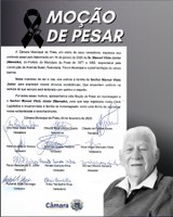 Câmara aprova moção que lamenta falecimento de Manoel Vilela Júnior ( Manezão )