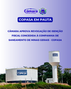Câmara aprova revogação de isenção fiscal concedida à COPASA