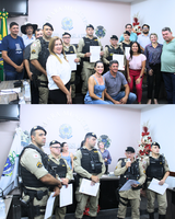 Câmara Municipal de Prata - MG entrega moção de aplauso à Policia Militar