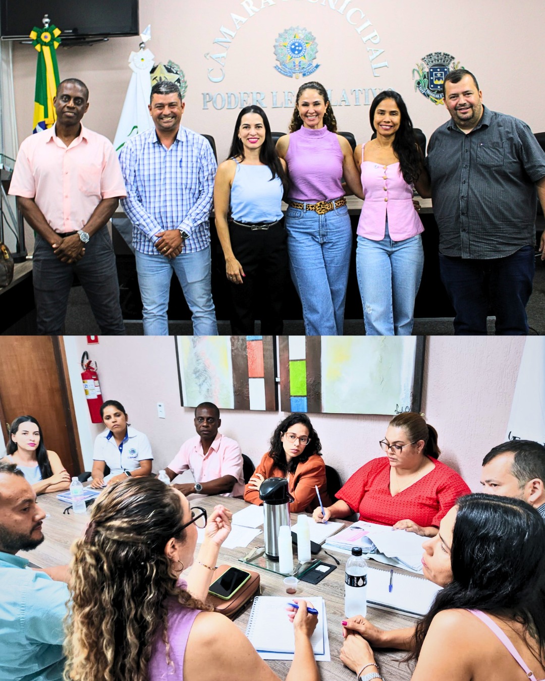 Câmara Municipal do Prata - MG recebe comitiva do Legislativo de Campo Florido