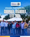 Câmara participa da COOPRATA TRIÂNGULO LEITE 2026 e entrega homenagem.