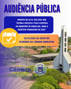 CONVOCAÇÃO AUDIÊNCIA PÚBLICA - DISCUSSÃO DO Projeto de Lei n. 045/2025 que "Estima a receita e fixa a despesa do Município de Prata/MG, para o exercício financeiro de 2026 CONVOCAÇÃO AUDIÊNCIA PÚBLICA - DISCUSSÃO DO Projeto de Lei n. 045/2025 que "Estima a receita e fixa a despesa do Município de Prata/MG, para o exercício financeiro de 2026