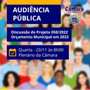 CONVOCAÇÃO - AUDIÊNCIA PÚBLICA LOA 2023 CONVOCAÇÃO - AUDIÊNCIA PÚBLICA LOA 2023