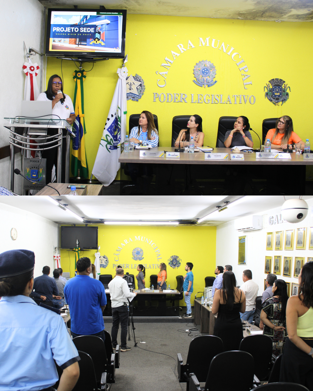 Coordenadora da Guarda-Mirim utiliza tribuna livre para apresentar projeto de sede da instituição