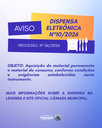 DISPENSA ELETÔNICA N°10/2026 - Aquisição de material permanente e material de consumo, conforme condições e exigências estabelecidas neste instrumento