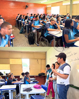 Escola do Legislativo Câmara Municipal de Prata - MG visita Escola Estadual do Prata