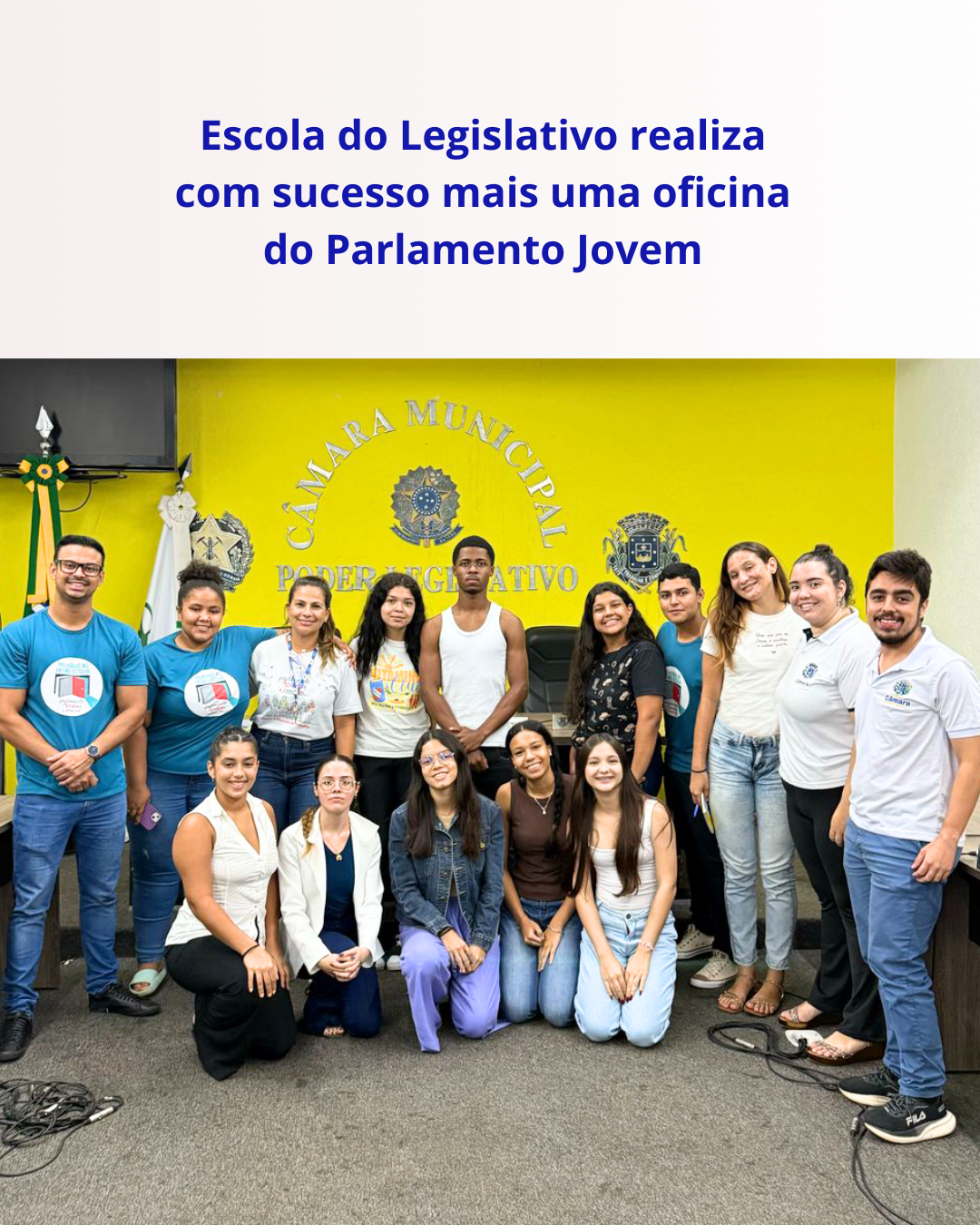 Escola do Legislativo realiza com sucesso mais uma oficina do Parlamento Jovem