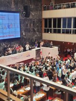 Jovens pratenses participam de plenária estadual do Parlamento Jovem