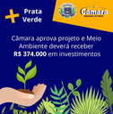 Meio Ambiente receberá R$ 374.000 em investimentos Meio Ambiente receberá R$ 374.000 em investimentos