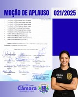 Câmara aprova moção de aplauso que parabeniza Polícia Civil