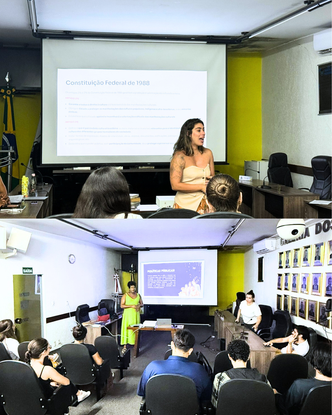 Parlamento Jovem recebe visita de Secretaria Municipal de Cultura
