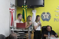 Representantes CIDES e PM usam a tribuna na Câmara Municipal