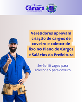 Vereadores aprovam criação de cargo de coletor de lixo e coveiro na Prefeitura de Prata