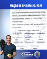 VEREADORES APROVAM MOÇÃO QUE HOMENAGEIA ATLETAS PRATENSES