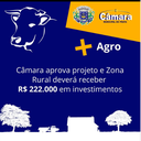 Zona Rural receberá verba de R$ 222.000 Zona Rural receberá verba de R$ 222.000